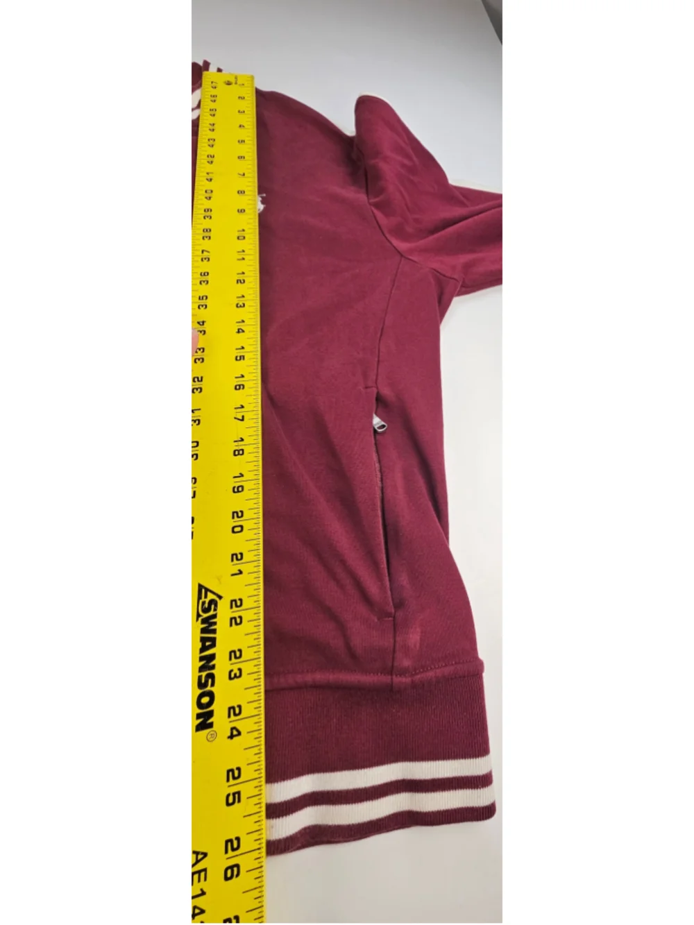 Polo Ralph Lauren Track Jacket Mens L Burgundy White Stripe Full Zip Pony